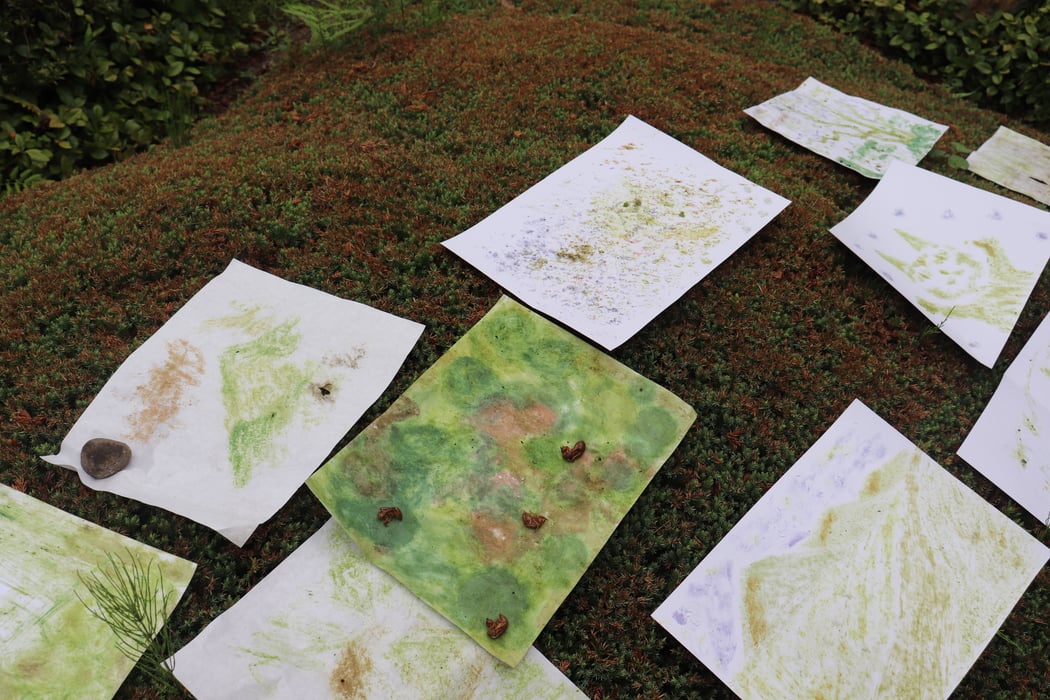 植物で描こう―最後はみんなで鑑賞の時間