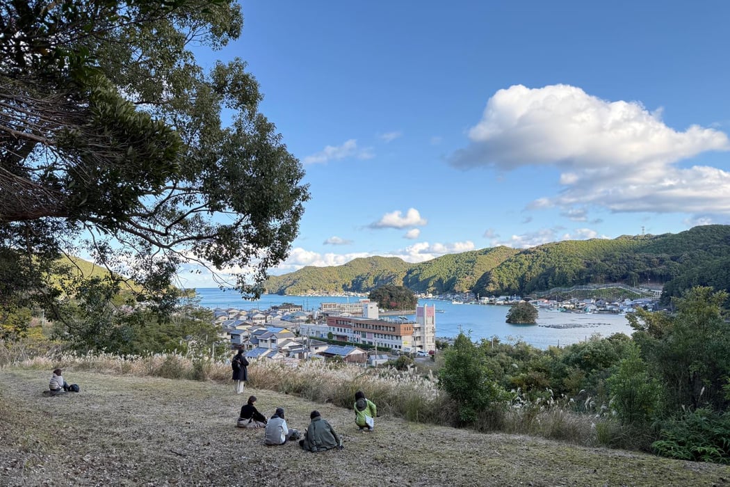 古道から眺める