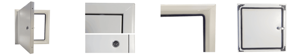 Trappe de visite pour façades - Systèm MP - Montage sur mur massif