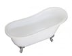 Heritage White Slipper Free Standing Clawfoot Bath - 1550 & 1700mm