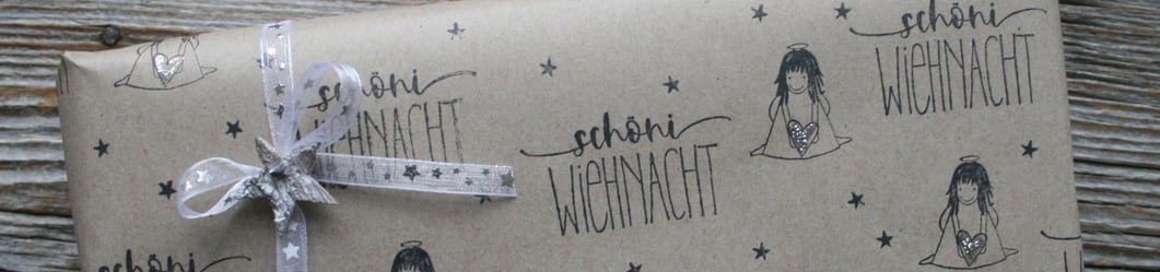 Stempelidee "Geschenkpapier Weihnachten"