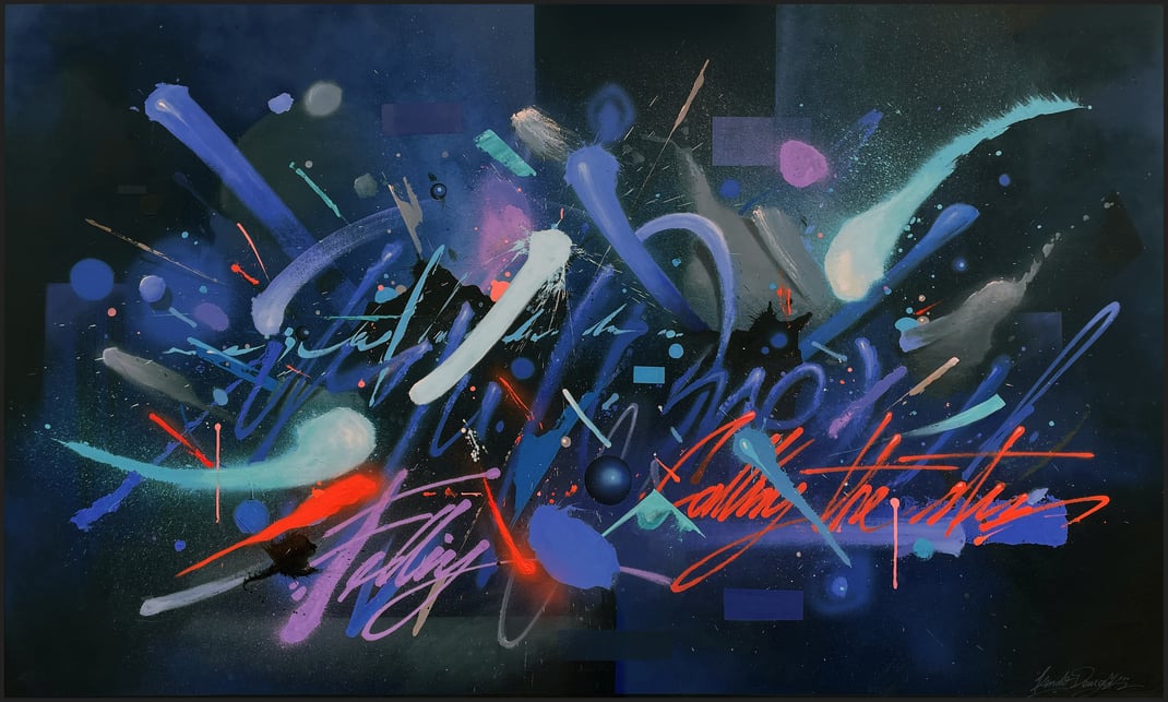 COSMOS22 - Kendo Deuxglik - Spraypaint on wood - LA COUPOLE Saint Loubès (2022)