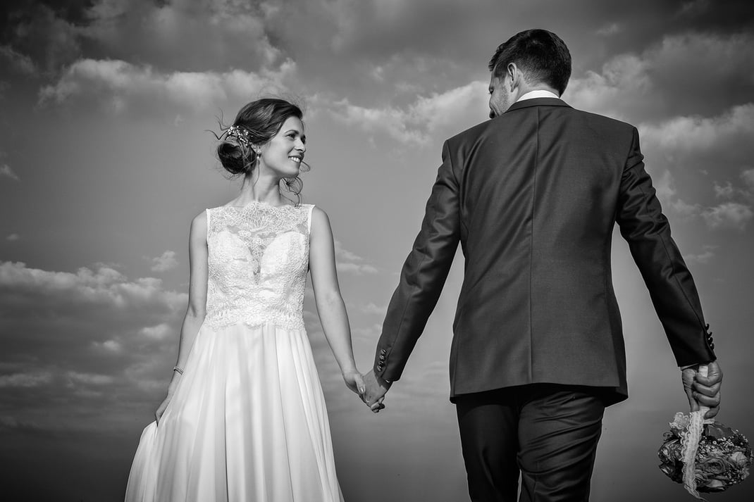 Hochzeitsfotos mit dem Brautpaar in Luxemburg