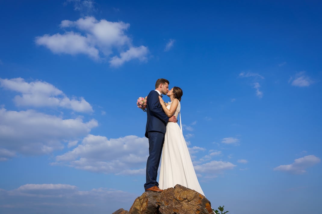 Hochzeitsfotos mit dem Brautpaar in Luxemburg