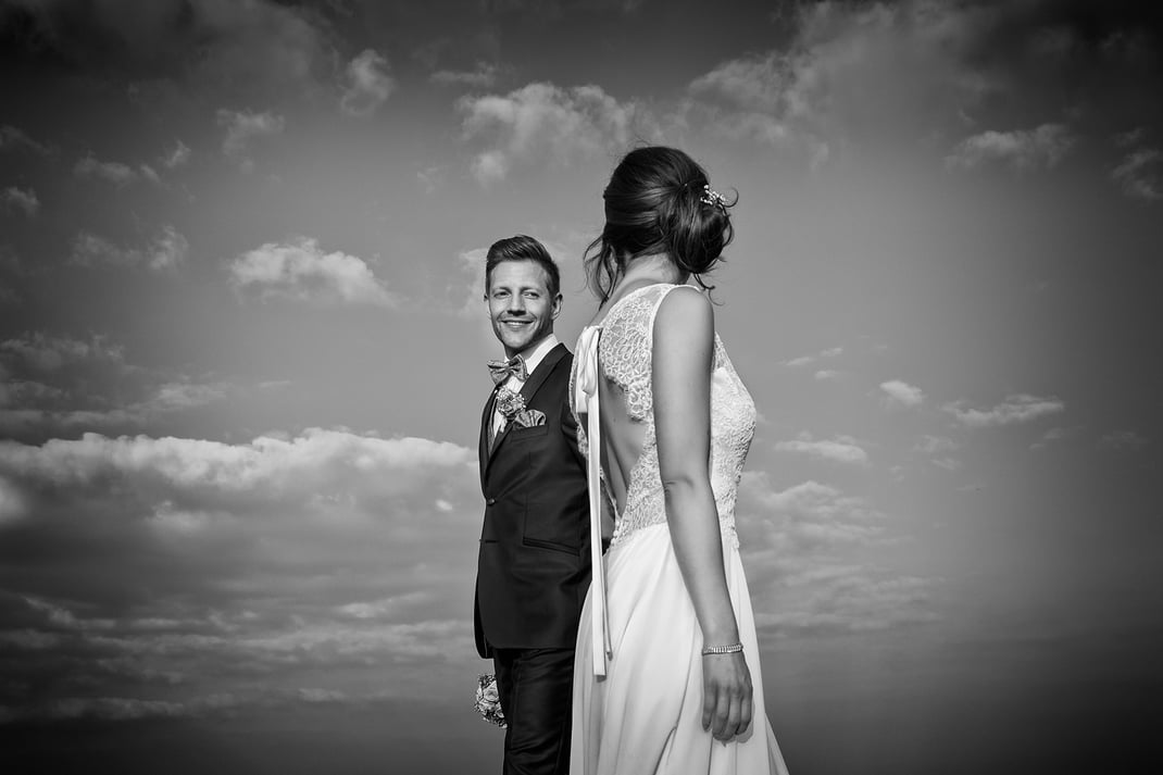 Hochzeitsfotos mit dem Brautpaar in Luxemburg