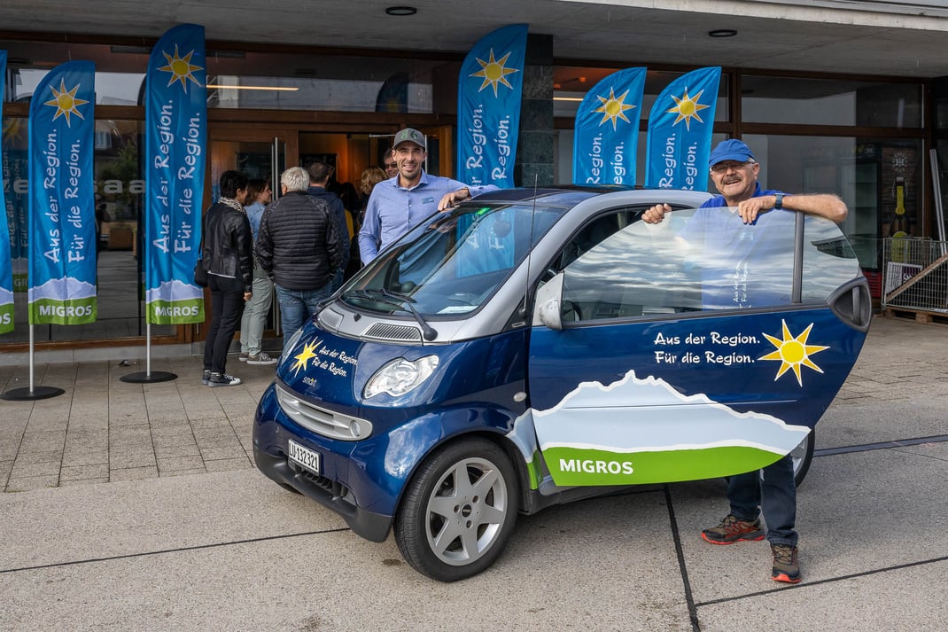 Ein Urgestein des Labels "Aus der Region. Für die Region." mit seinem noch immer fahrbaren Uralt-AdR-Smart