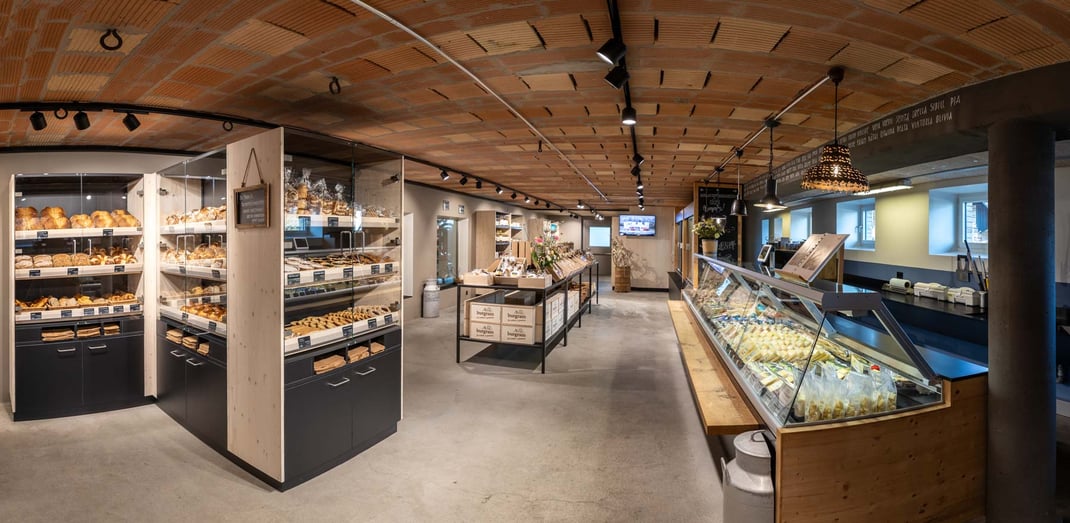 Blick in den neuen Hofladen der Agrovision Burgrain AG in Alberswil