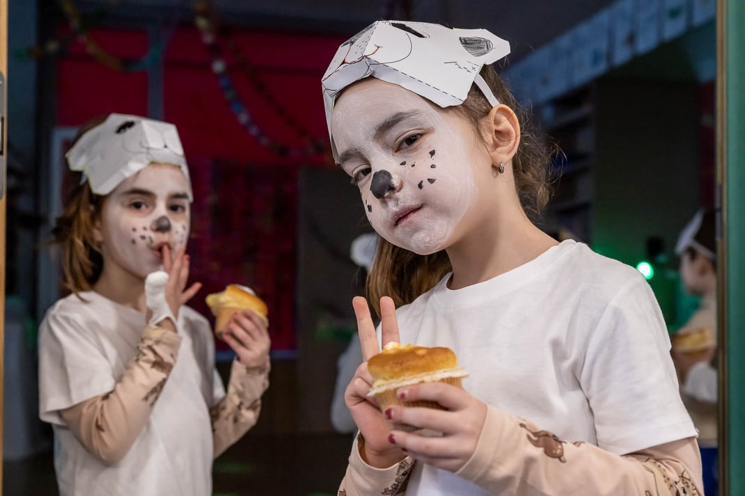 Der Zunftmeister besucht den Kindergarten.