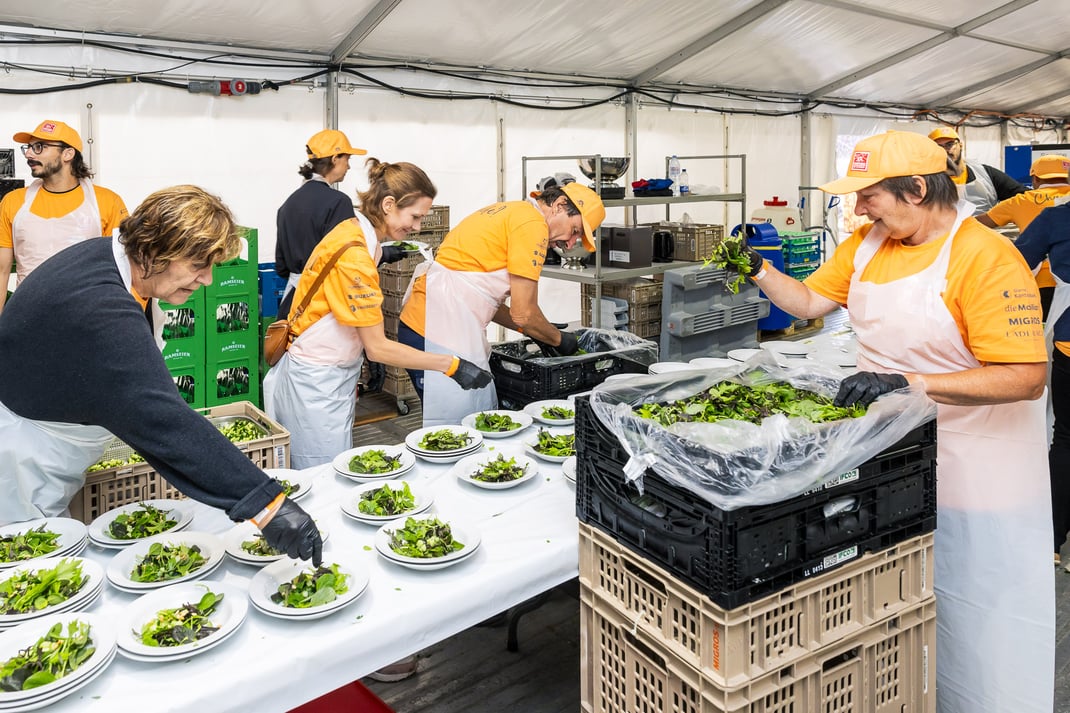 Migros Catering Services Zürich GMZ im Einsatz am Eidgenössischen Schwing- und Älplerfest in Mollis/GL