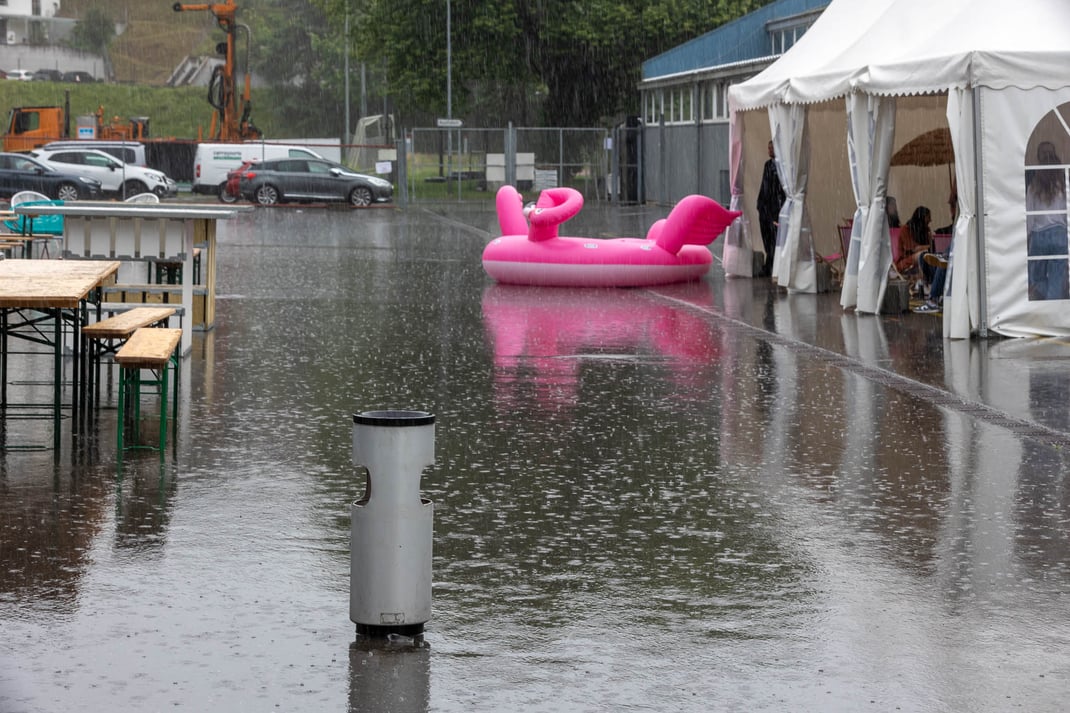 Draussen eher trist - drinnen umso fröhlicher...
