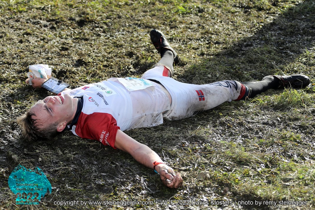 DAVOS-KLOSTERS/SWITZERLAND, 03.10.2022 - Kasper Harlem Fosser, Norway, captured during the Long Distance Men at the EGK Orienteering World Cup Final in Hoehwald, Davos-Wolfgang, Switzerland.