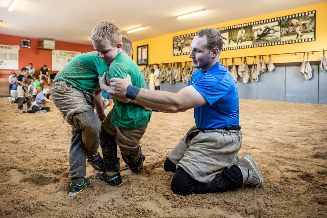 Instruktionen vom Meister persönlich...