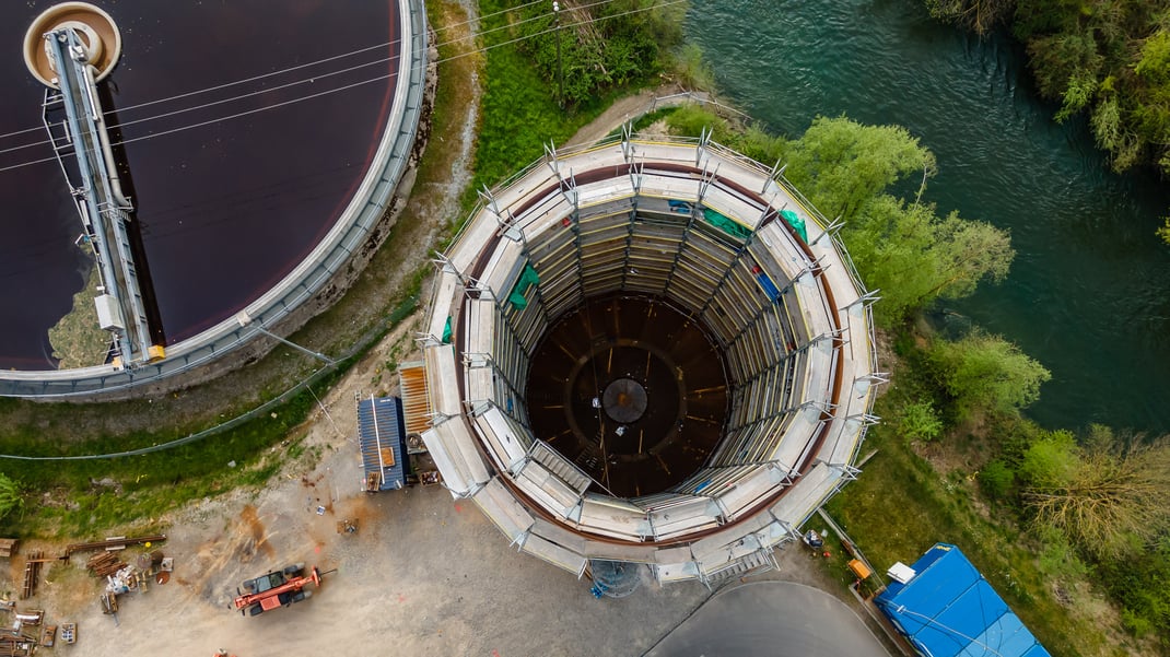 Bau eines neuen, gigantischen Dampfspeichers