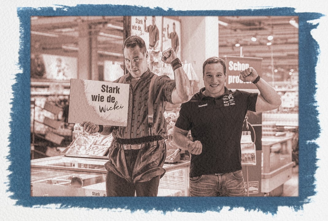 Joel meets Joel: Joel besucht sein Ebenbild im Migros Supermarkt Steinhausen/ZG: Interviews, Autogrammstunde und Verlosen der letzten ESAF-Tickets