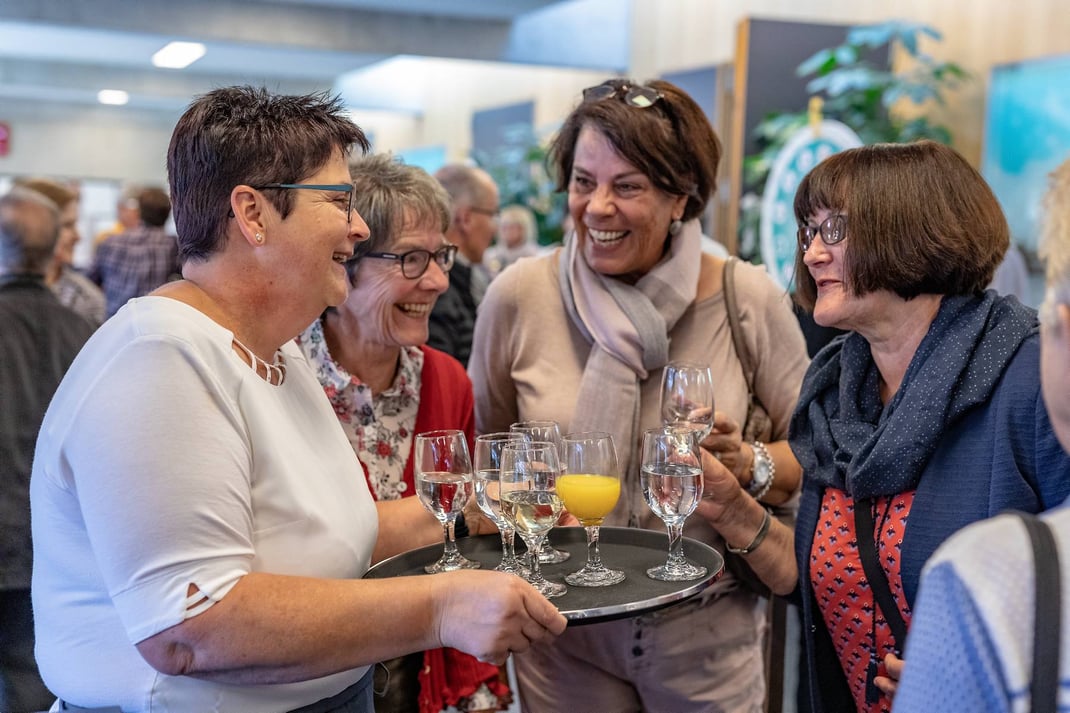 Fotodok Pensioniertenfeier 2018 der Migros Luzern GMLU im Kulturzentrum Braui Hochdorf.