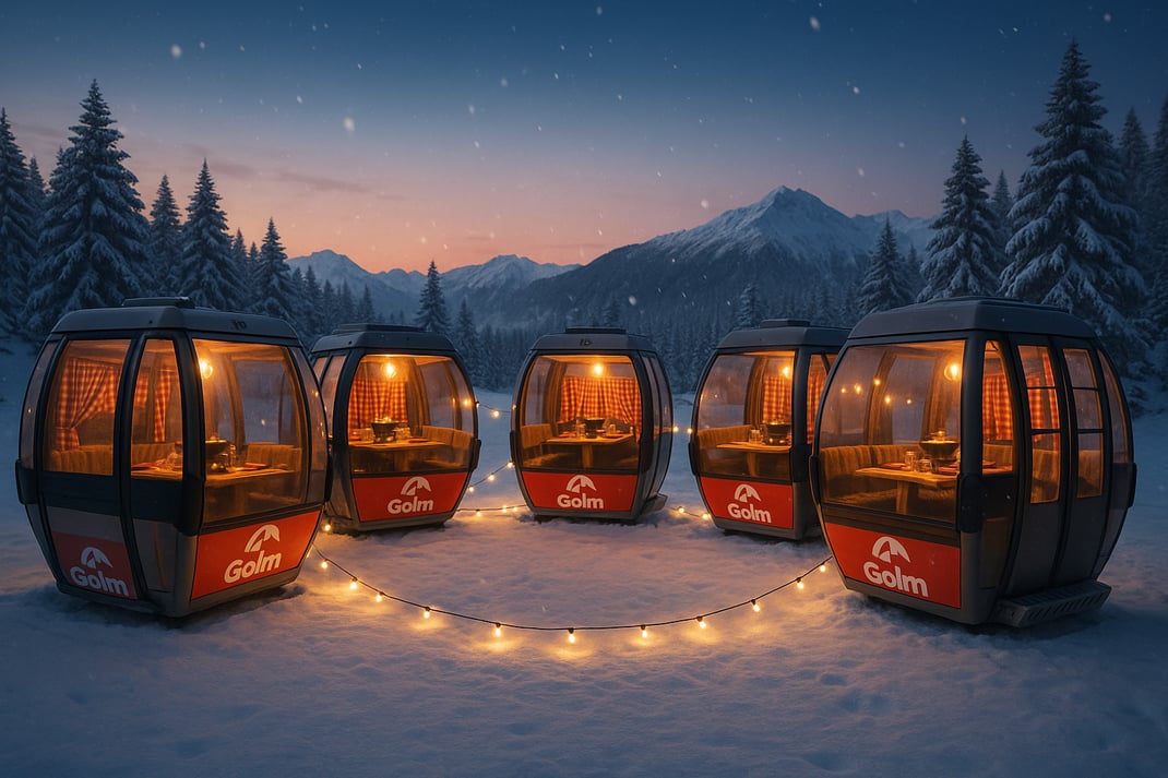 Fondue-Gondeln Rheintal