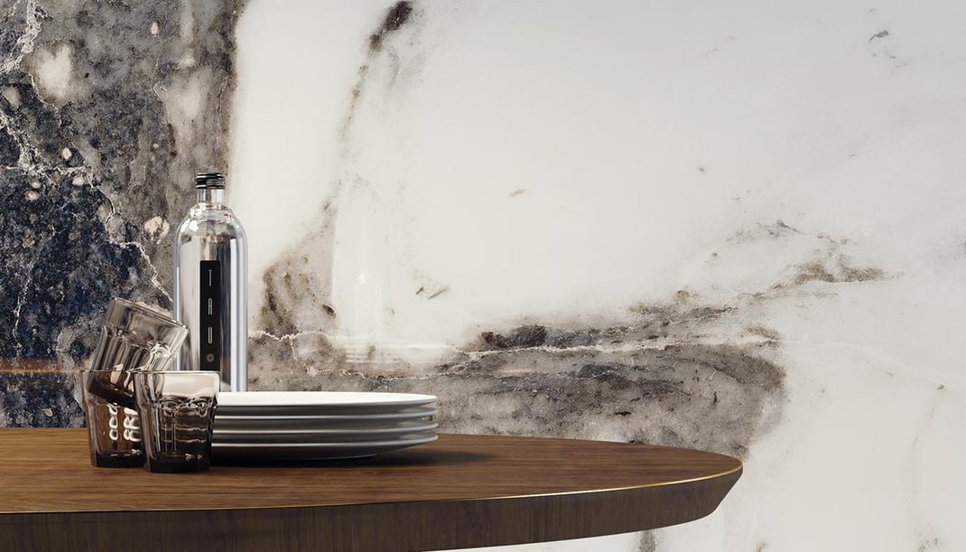 Another Emilgroup ceramic slab that looks like natural stone