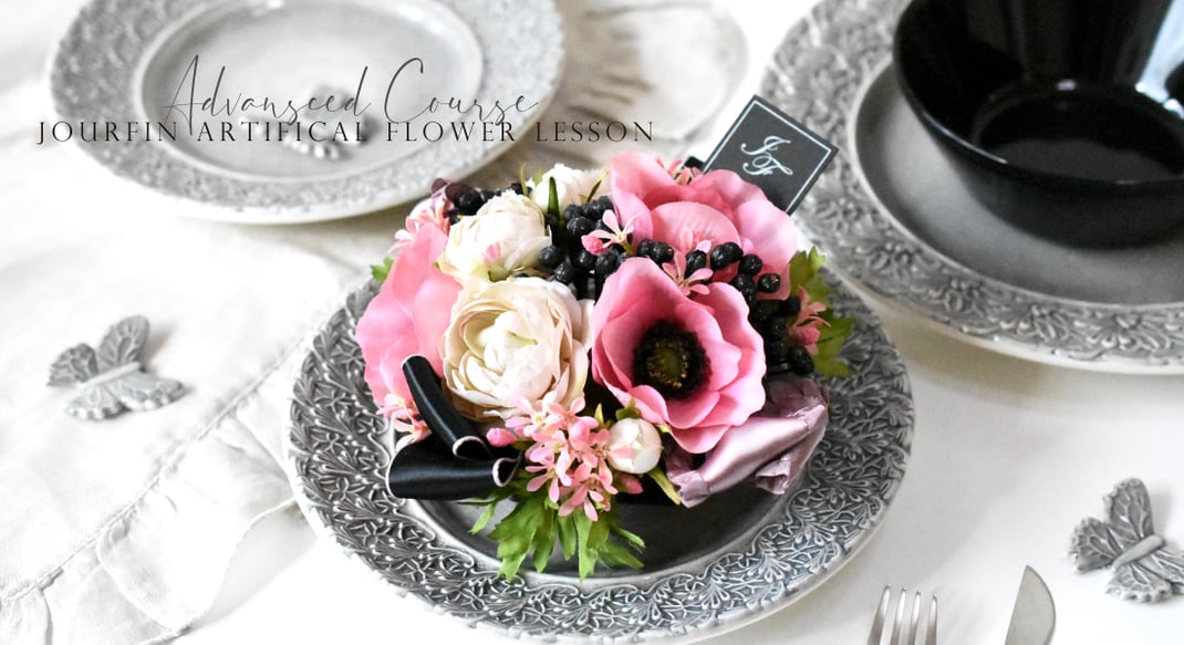 JourFin　ジュールフィン　アーティフィシャルフラワー　アーティフィシャルフラワーレッスン　資格取得　資格取得コース　フラワー　シルクフラワー　芦屋　フラワーレッスン　クラフト　フラワー教室　リボン教室　芦屋フラワー教室　神戸フラワー教室　リボン教室　リボン　リボンワーク　りぼん　ハンドメイド　フラワーアレンジメント