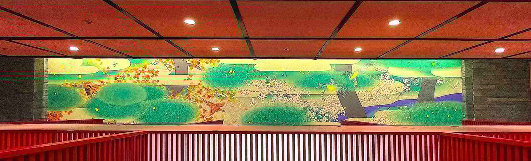 デジタル加賀友禅ベクターデザイン和柄壁紙クロス