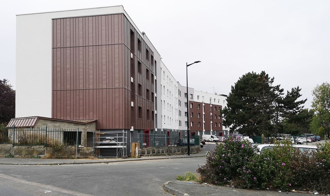 Vue projet depuis rue Robespierre