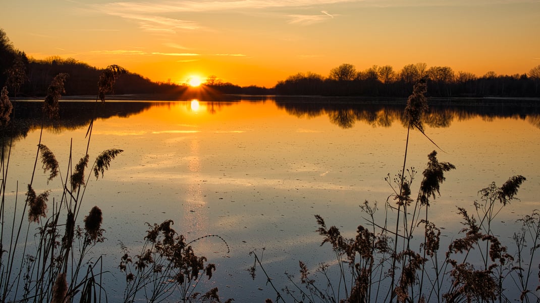 Die Isar bei Landau (Foto: Joachim Aschenbrenner, 04.03.2025)