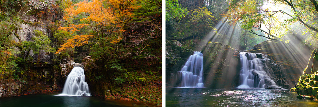三重県_紅葉_赤目四十八滝