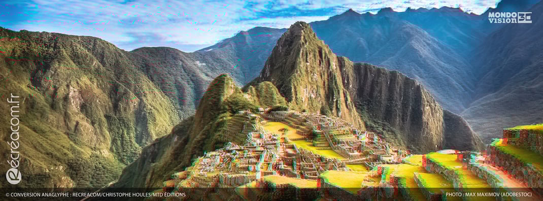 Conversion en anaglyphe 3D : Machu-Picchu