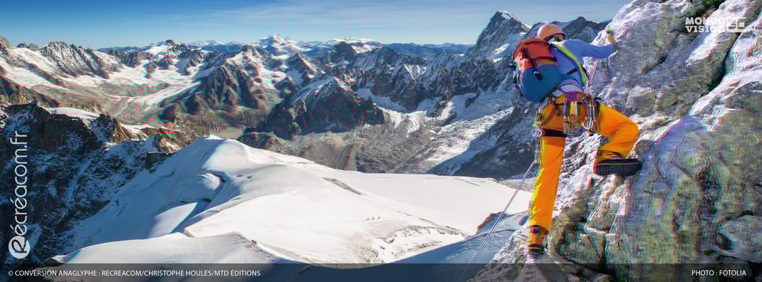 Conversion en anaglyphe 3D : Les Alpes