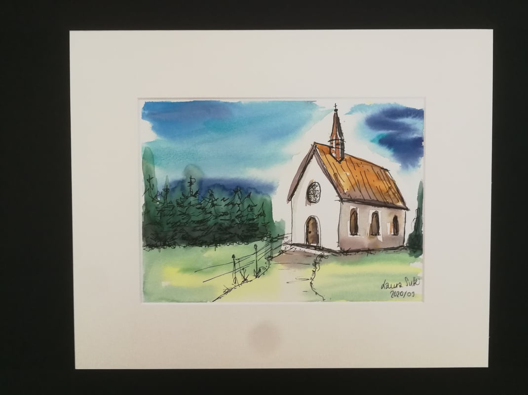 Kleine Kapelle  CHF 300.- (Format 37 x 30 cm)