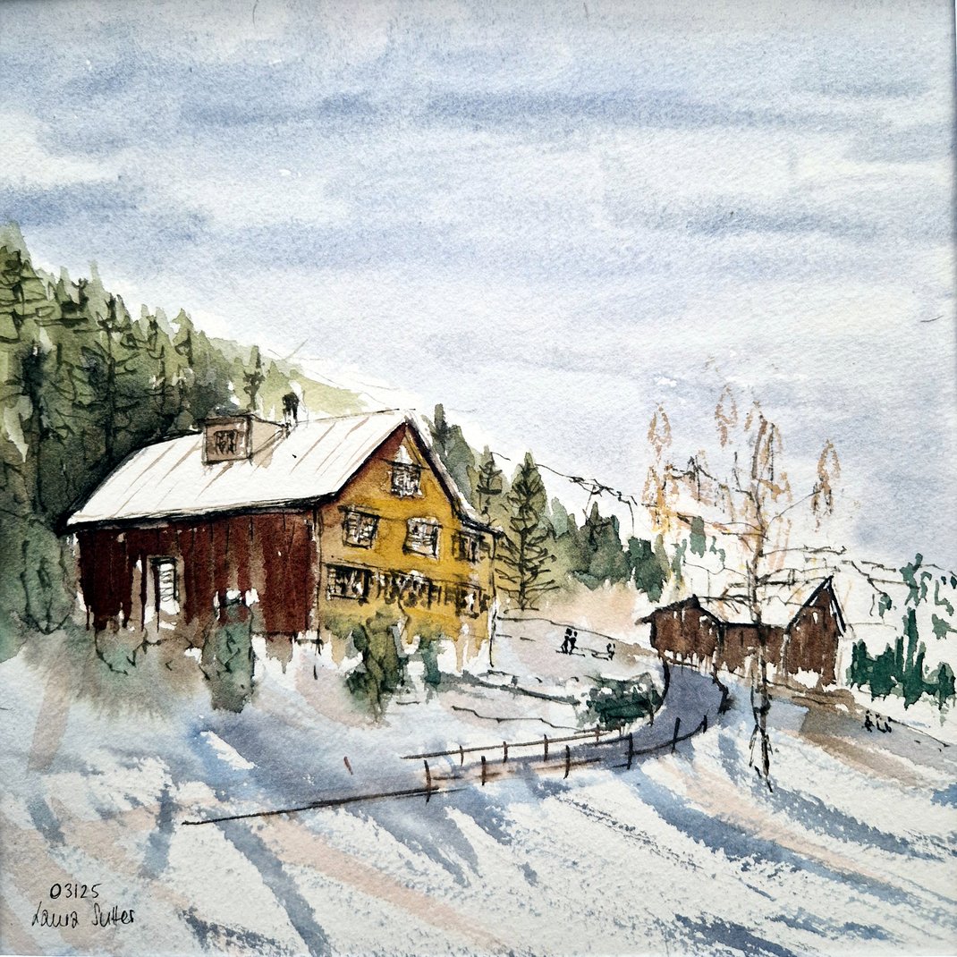 Amden CHF 400.- (Format 40 x 40 cm)