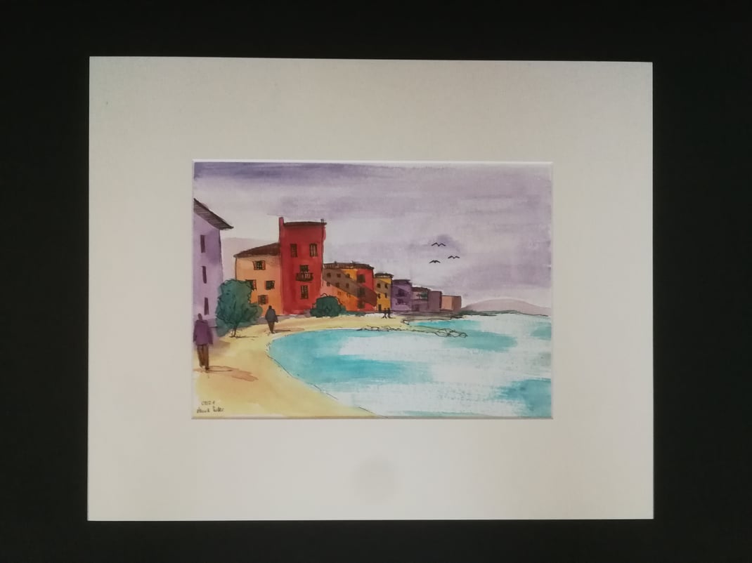 Am Strand  CHF 350.- (Format 54.8 x 44.7 cm)