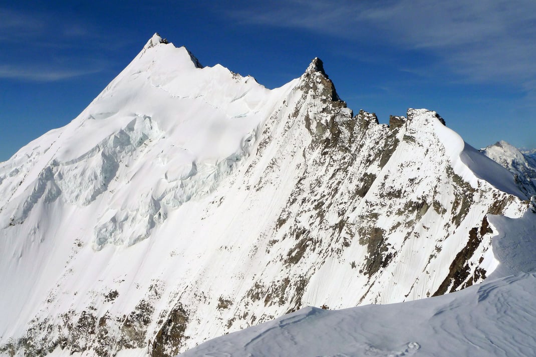 Weisshorn Nordgrat mit grossem Gendarm  Foto @ david
