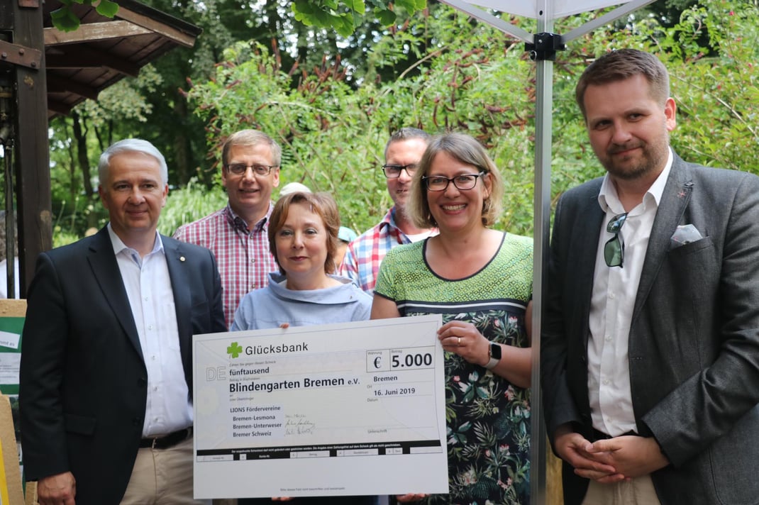 Herzlichen Dank an die drei Lions Clubs Bremen-Lesmona, Bremen-Unterweser, Bremer-Schweiz für die große Spende zu unserem Jubiläum!