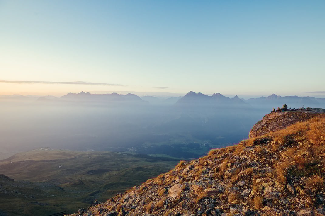 High above Scuol - by Filip Zuan