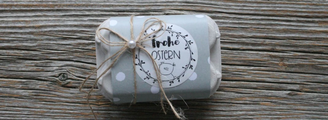 Stempelidee "Ostergeschenk aus Eierkarton"