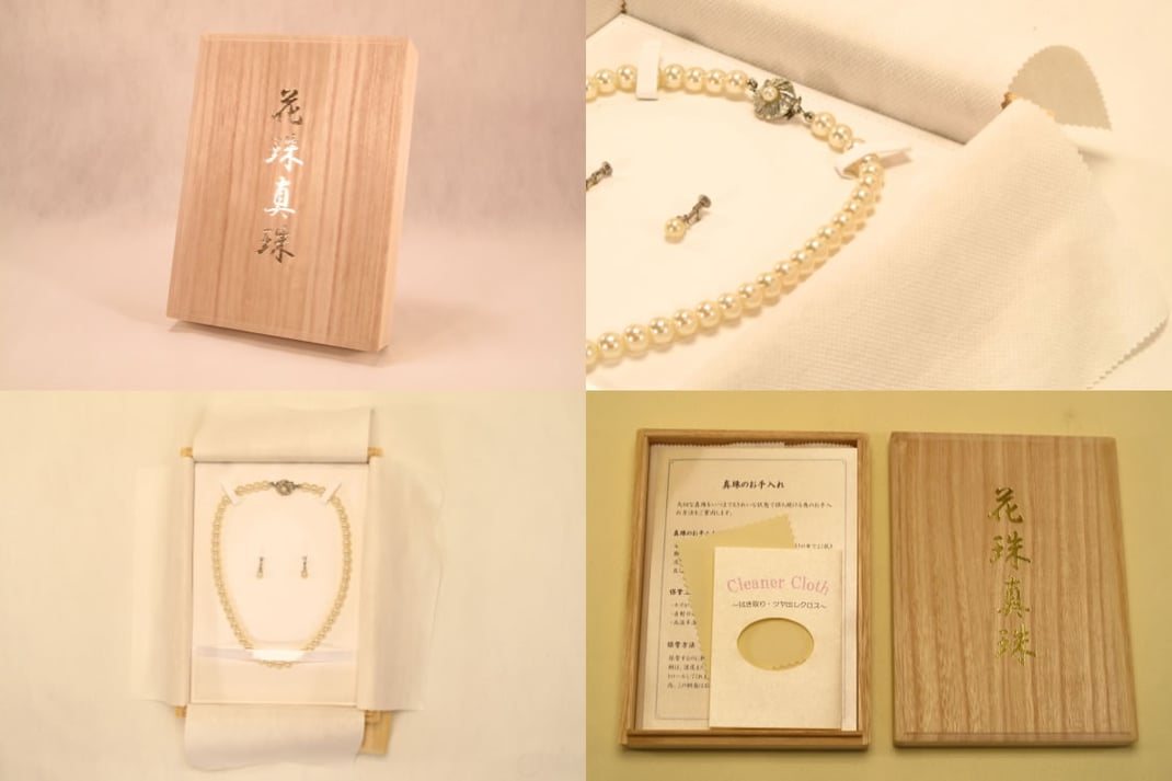 真珠ネック桐箱