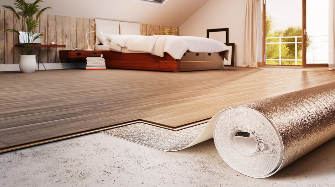 Dämmunterlage Parkett | Dämmunterlage Vinylboden | Trittschalldämmung Laminat | Bodenbelag Unterlage