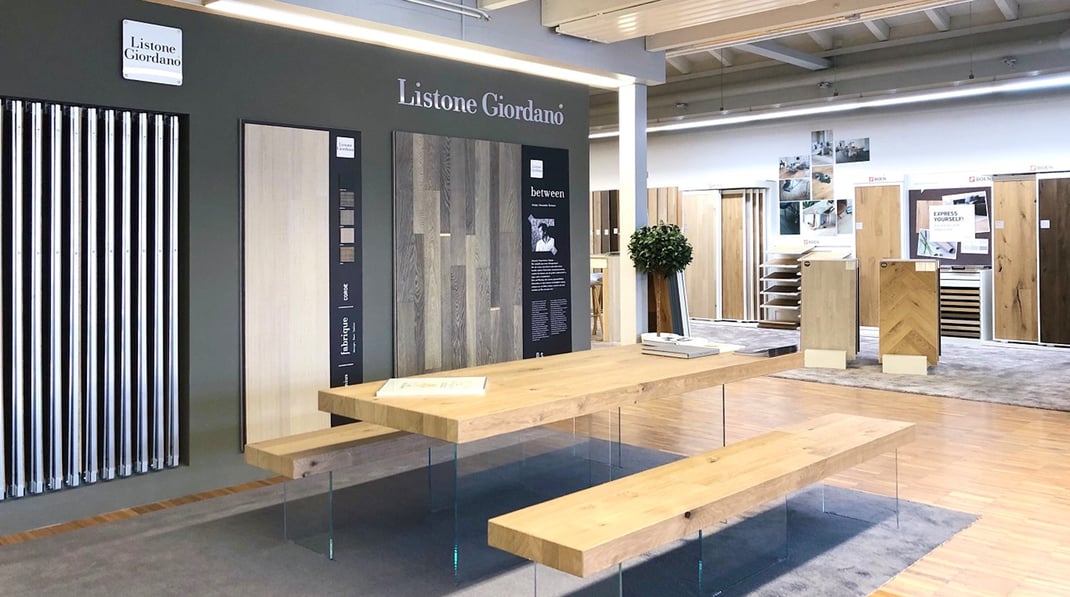 Parketthaus Scheffold Parkettausstellung an unserem Hauptsitz in Laupheim