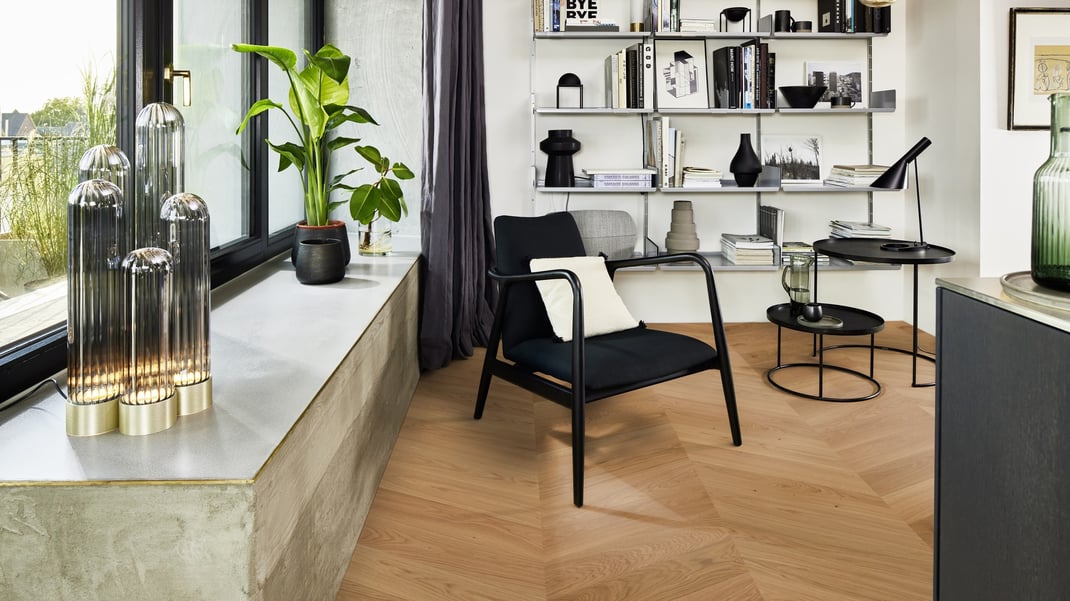 Fischgrätparkett Eiche natur geölt kaufen | Fischgrätparkett München | Hochwertiges Fischgrätparkett verlegen lassen