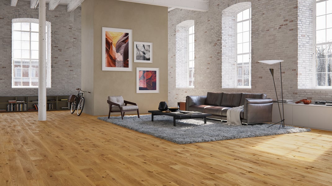 Edeldielen Manufaktur Project Collection 10mm Eichenparkett Bauträger Parkett Eiche mit geringer Aufbauhöhe