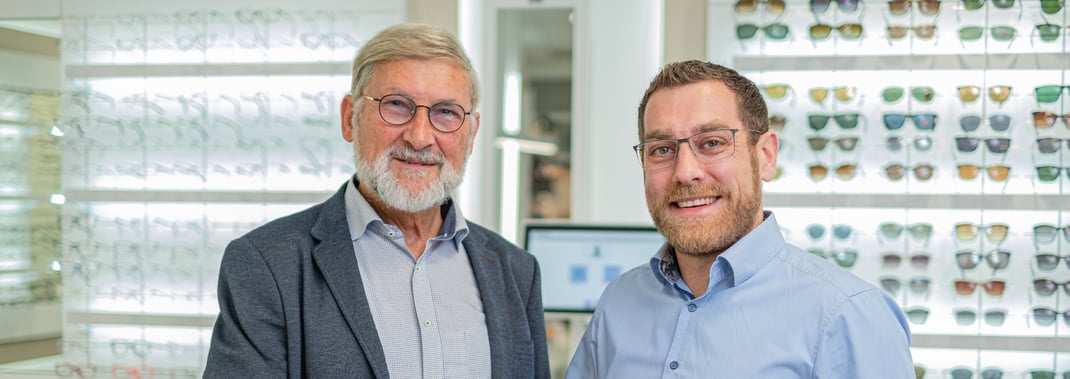 Zwei Generationen für ihr Wohlbefinden: v.l. Günter Petrak (Gründer) und Florian Jauchmann (Inhaber) 