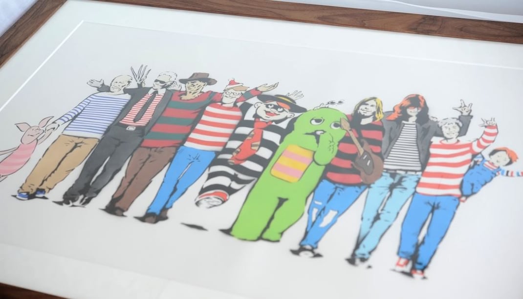 Supremeのポスターの額装画像３