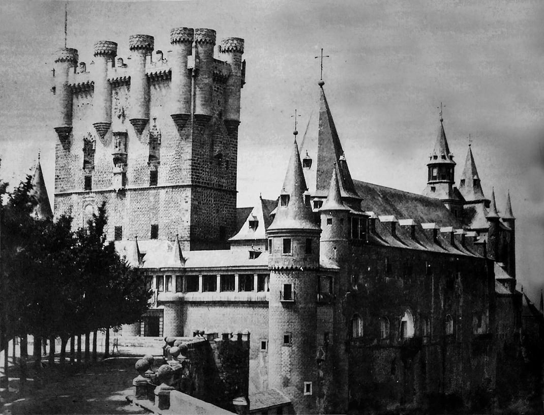 Alcázar en 1853, antes del incendio