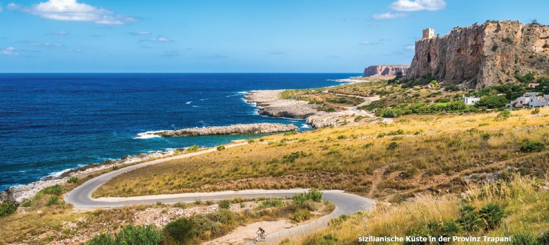 Sizilianische Küste in der Provinz Trapani