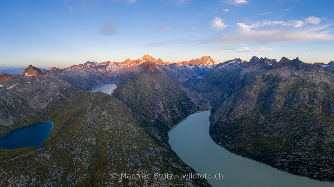 Die Grimsel-Region mit ihren Stauseen, Kanton Bern, Schweiz, 20200816-PANO0001-27-Pano.
