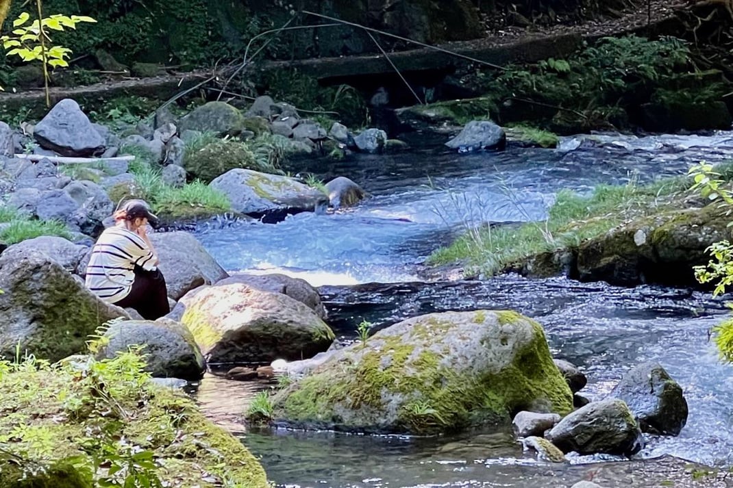 水源・立岩渓谷での一人時間（よる森Nomadic2023より）