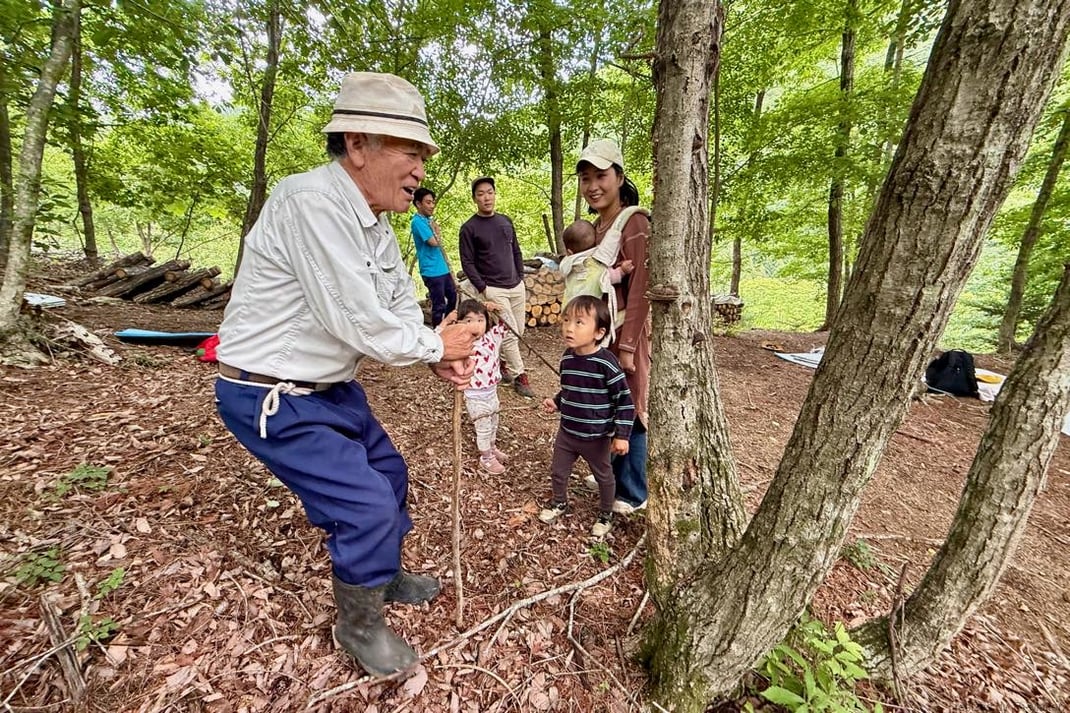 里山で過ごす