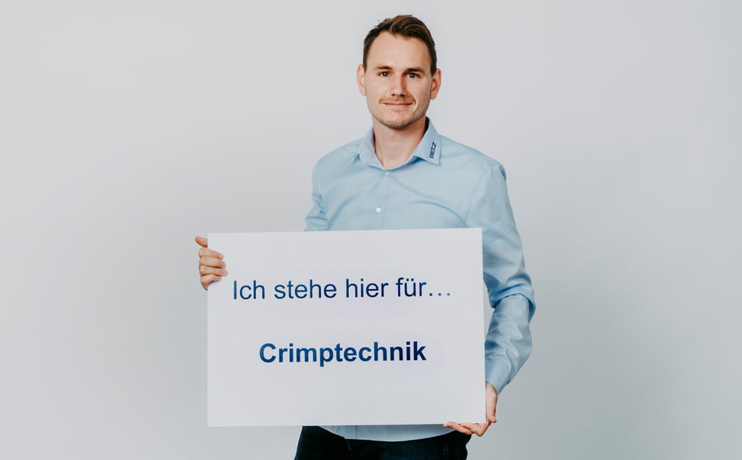 Crimptechnik Crimppresse Crimp to crimp Lohnfertigung Stahlbau Kurt Betz GmbH Montage Sondermaschinenbau Richtig crimpen Kabelschneidemaschine 