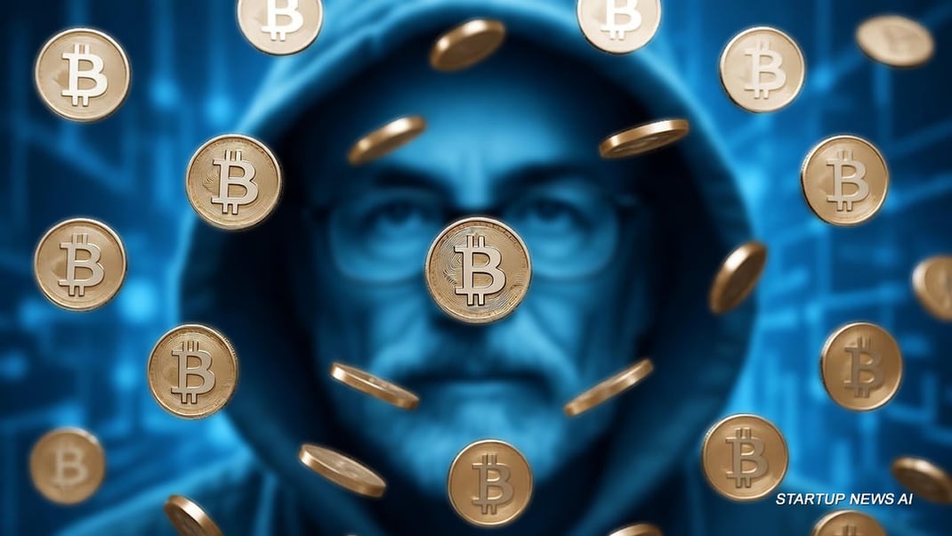 Біткоїни на фоні таємничого образу Сатоші Накамото (СТАРТАП НЬЮС | STARTUP NEWS)