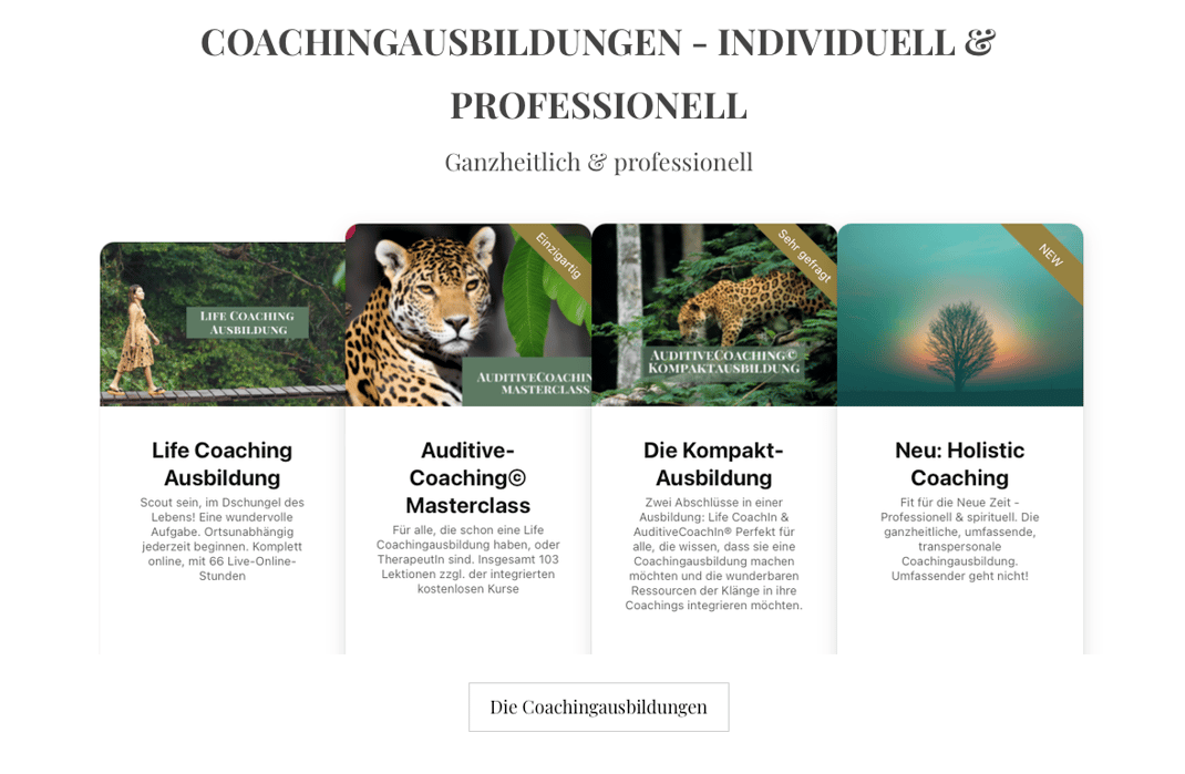 Coachingausbidungen ganzheitlich, mit Musik, Klang und Gesang. Von Martina M. Schuster.